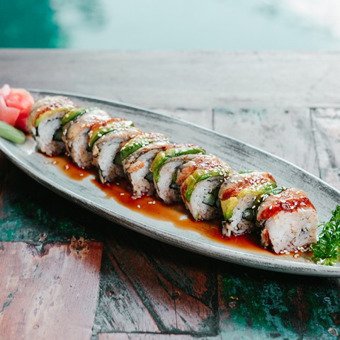 best sushi dancing eel roll bali
